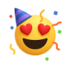 Love the Party Emoji by Partyideas.uk