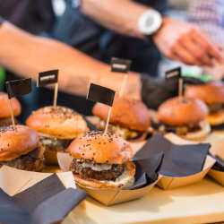 Mobile caterers and food vans for parties.